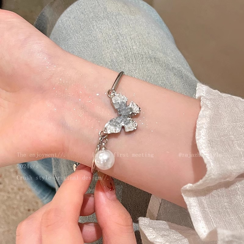 彩色多巴胺锆石手镯女设计感麻花扭结精致手链满钻双层叠戴手饰潮详情27