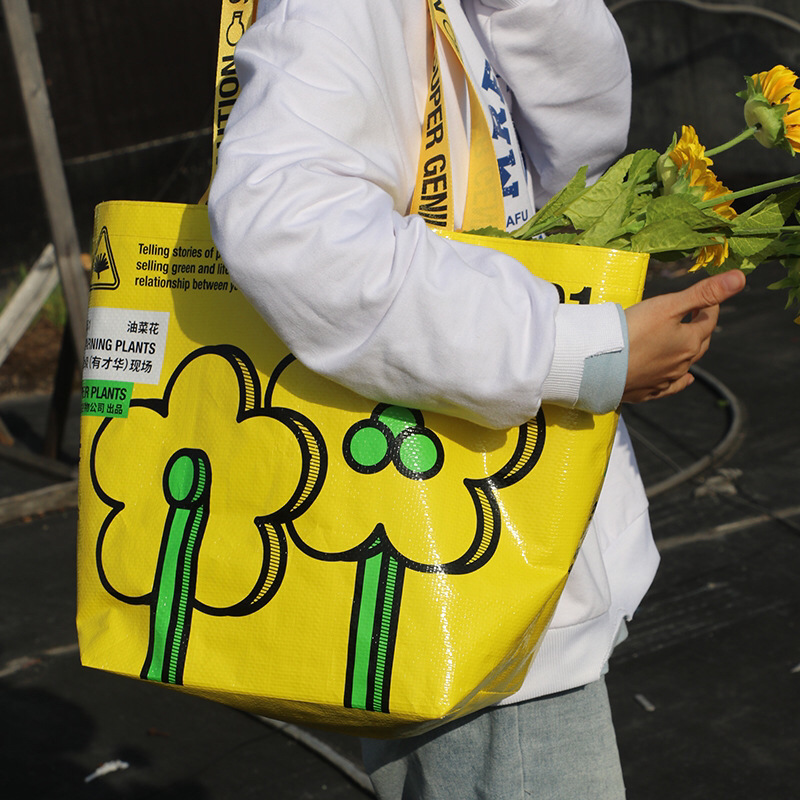 编织袋工厂来图生产彩印覆膜超大编织袋pp无纺布袋船型编织蛇皮袋详情12