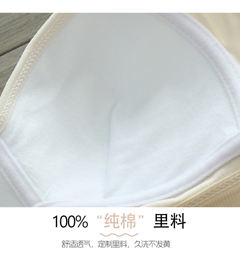 纯棉薄款内衣女大学生初中生高中生女孩小胸聚拢防下垂少女文胸罩详情7