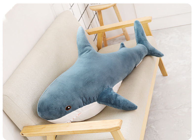 Amazon Ah Wu Shark pillow, plush toy, shark doll, Rag Doll, simulated sleeping doll, sofa cushion pic 17