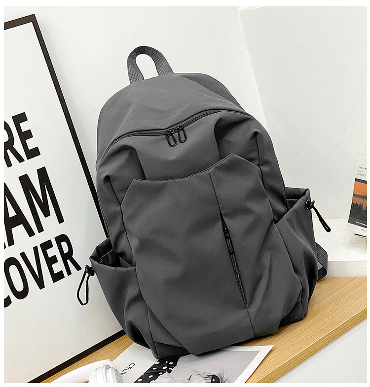 跨境新款双肩包大容量男女学生书包简约休闲短途出差商务电脑包详情46