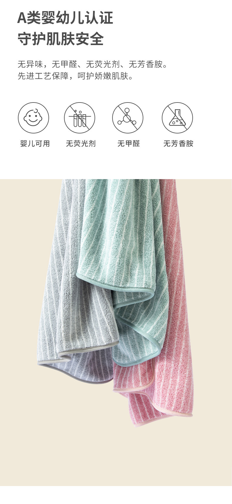[新品]三利毛巾厂家批发珊瑚绒毛巾成人柔软吸水面巾情侣洗脸巾详情13