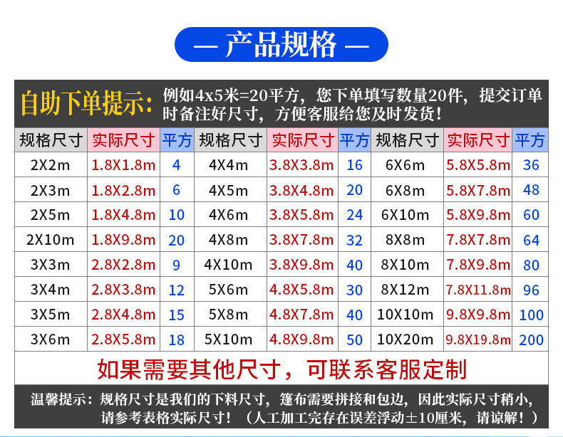 加厚军绿银防雨布防水布货车篷布菜棚雨棚雨布户外露营帐篷遮阳布详情2
