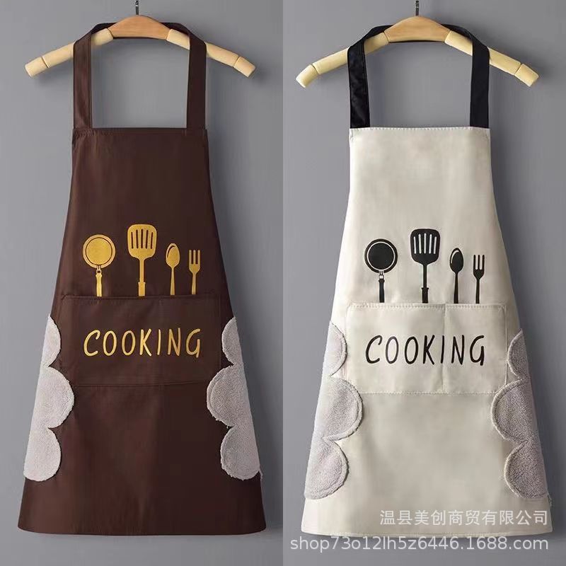 围裙厨房做饭防水防油免清洗工作服男女同款厨房围裙家用做饭时尚详情18