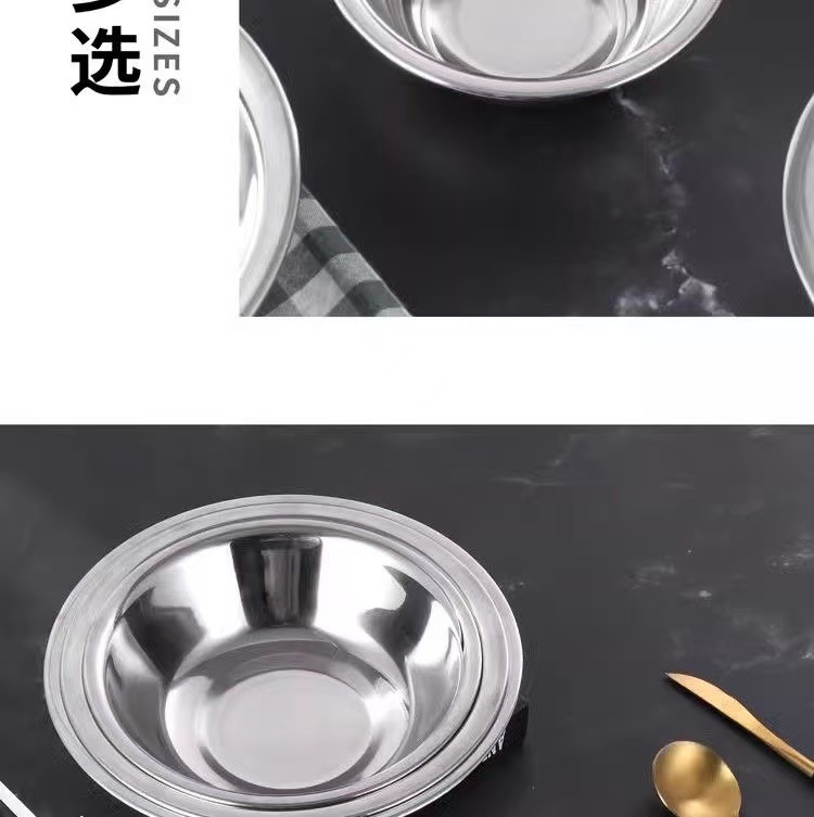 Stainless steel ladle, stainless steel soup bowl, soup basin, small bowl, seasoning basin, kitchen, hotel, restaurant, restaurant seasoning bowl, ladle pic 9
