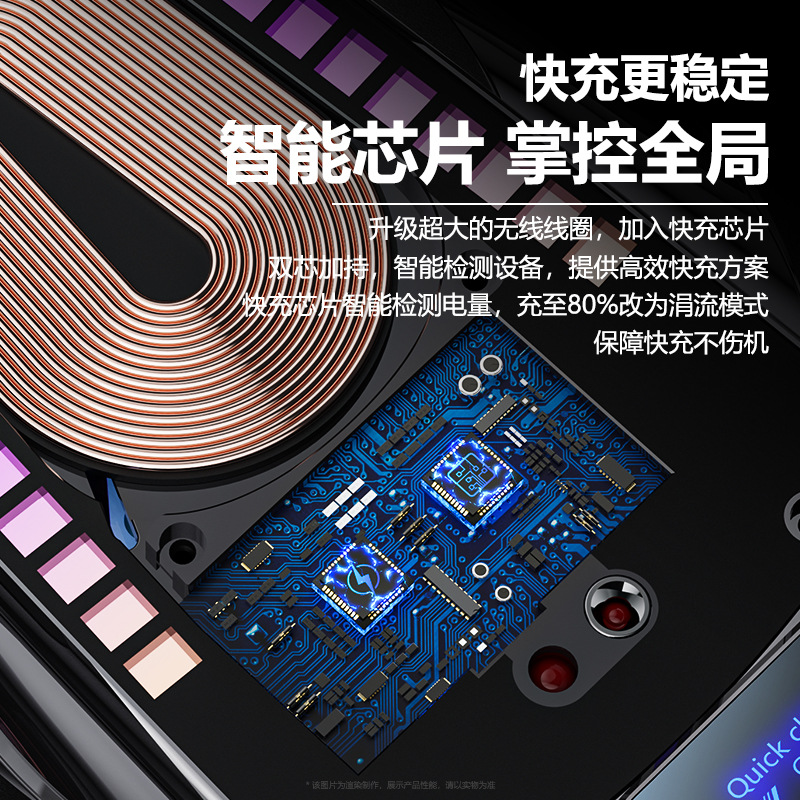 车载手机支架智能律动无线充电可根据声浪跳动红外感应汽车用品详情4