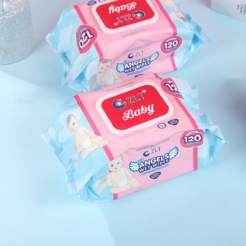 英文湿巾婴儿手口专用宝宝新生儿湿巾纸家庭实惠装无酒精加量装详情3