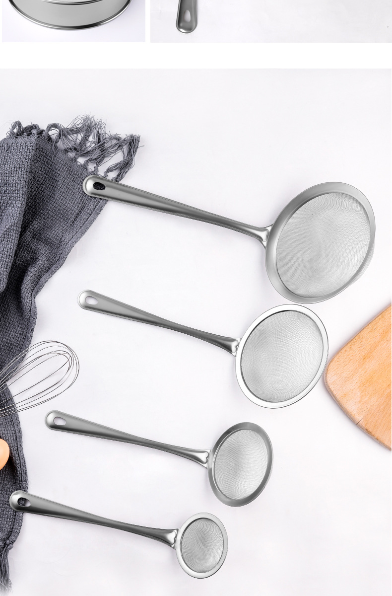 筛子面粉筛家用烘焙工具筛网304不锈钢过滤网筛粉器面箩手持超细详情14
