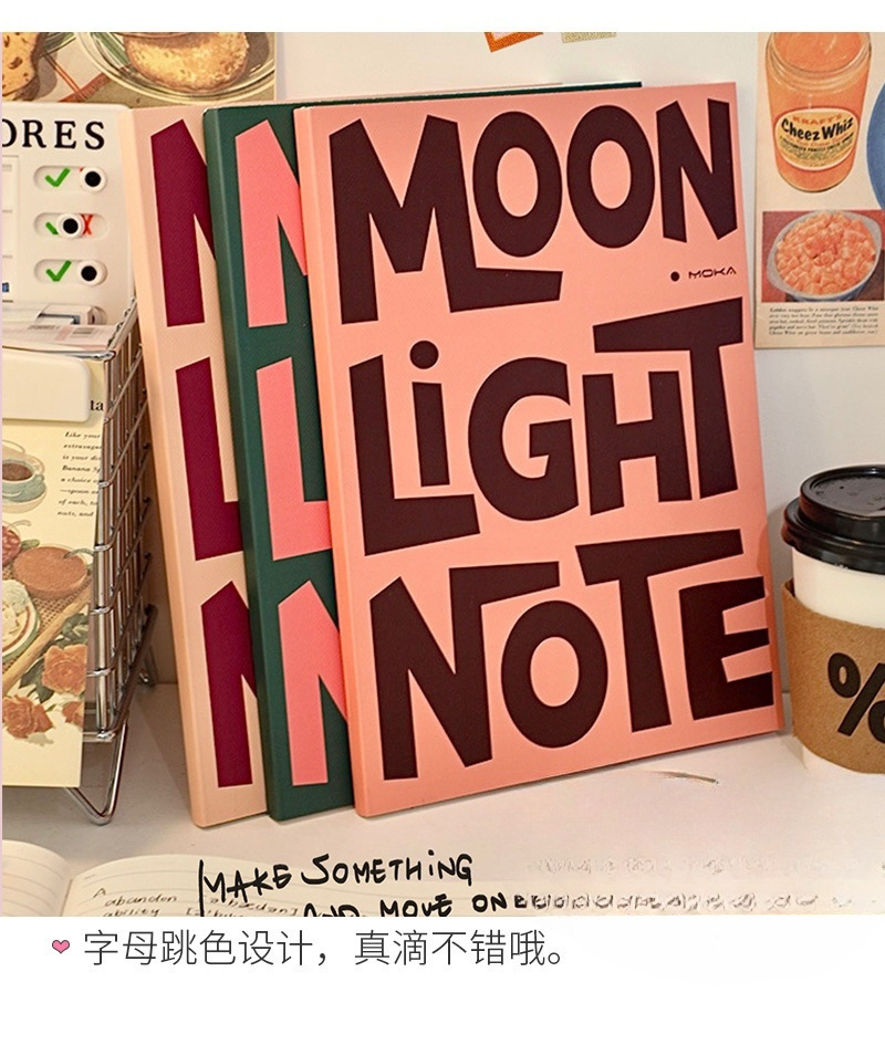 The B5 notebook of the same style as Xiaohongshu, with a high appearance level, thickened and simple horizontal line, is a student notebook and a practical diary pic 8
