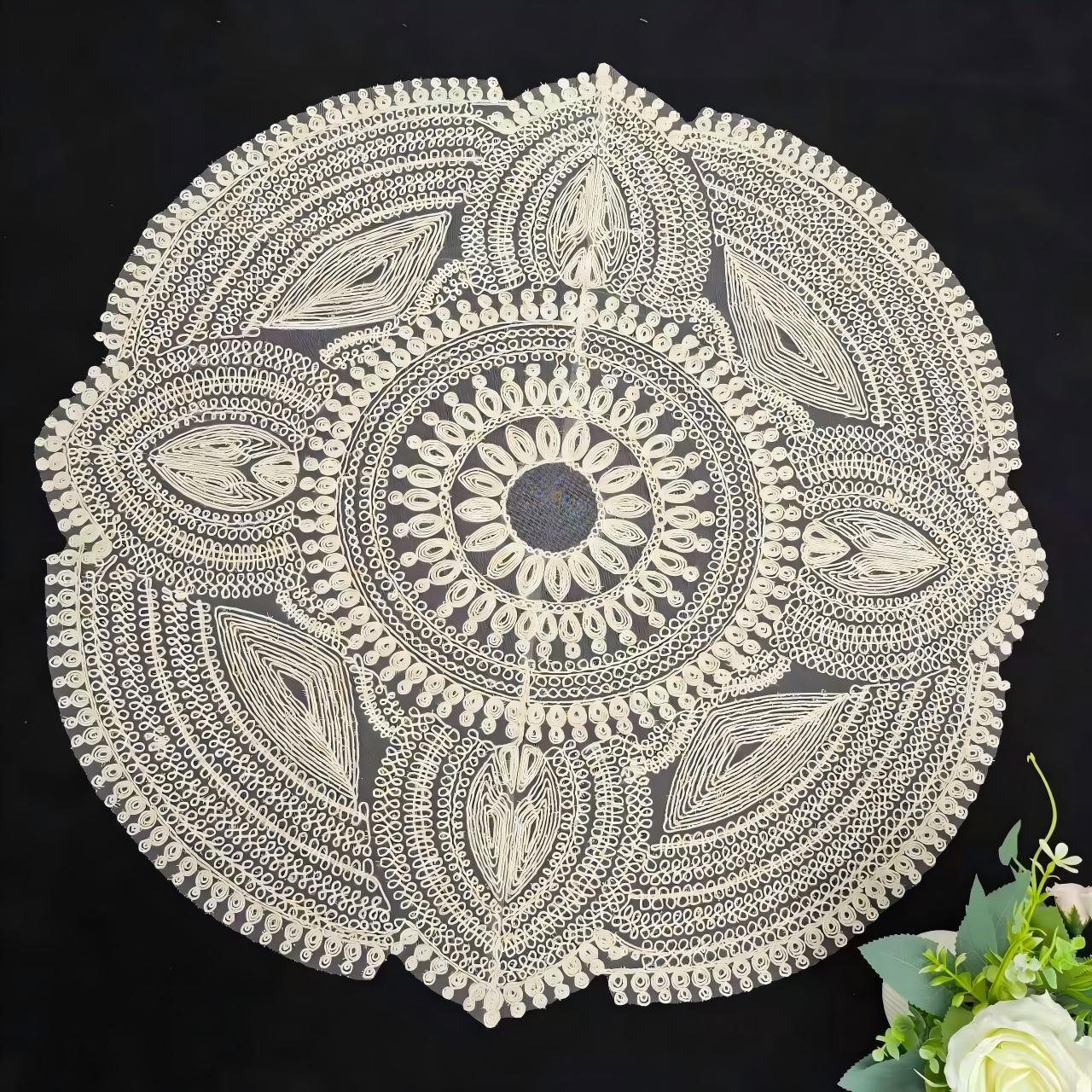 American-style coffee table, TV cabinet, French white lace fabric, European-style dressing table, table flag, shoe cabinet, wedding dining table, table flag pic 5