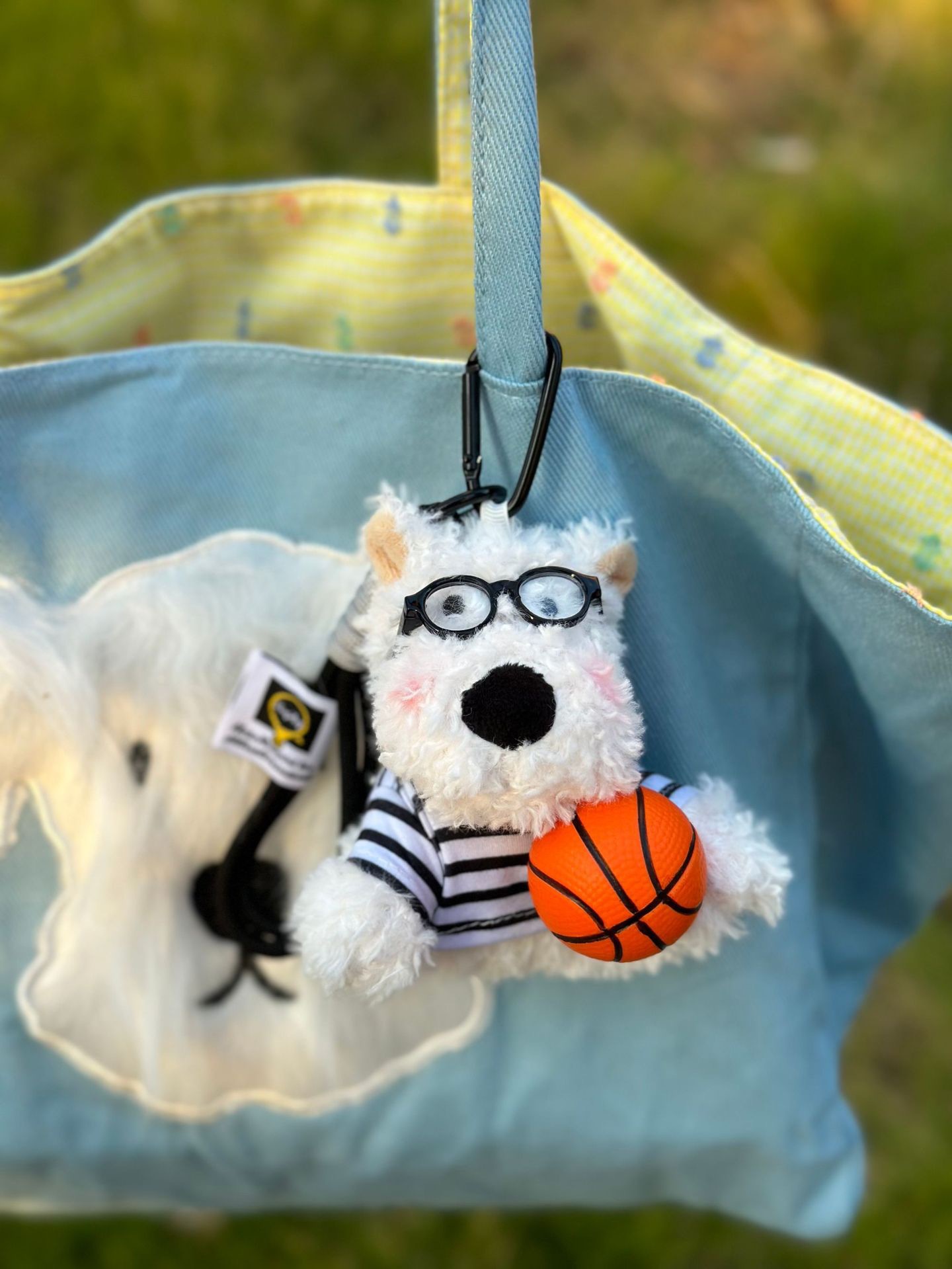 Best-selling Blind West Highland pendant, sloppy dog keychain accessory, creative doll bag, hanging dog pendant, small gift pic 17