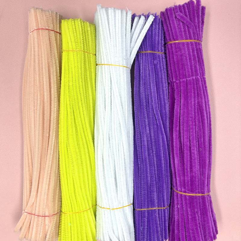 Wholesale of diy material kits for macaron-colored twisty rods, simulated plush and wool strips, folding rods, and twisty rod material flowers pic 9