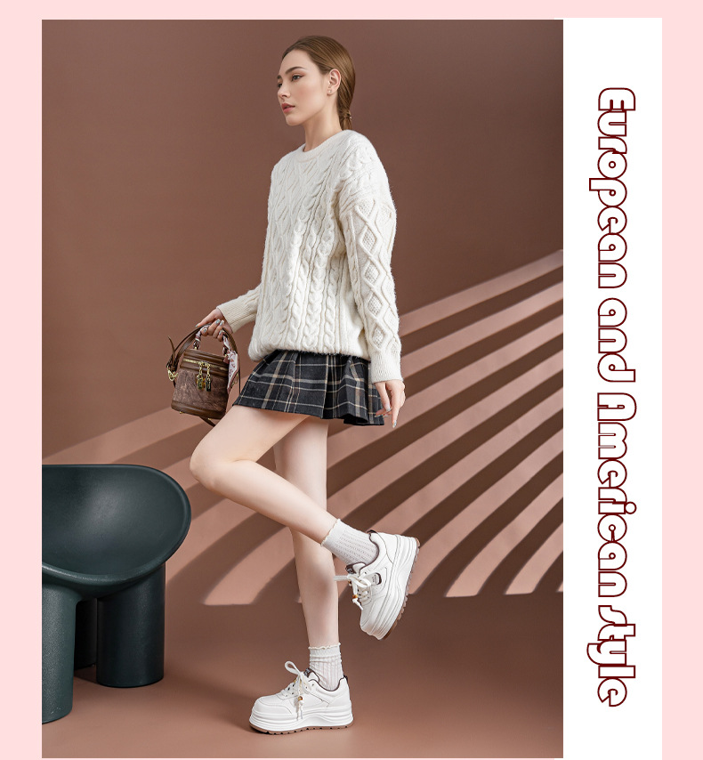 厚底加绒小白鞋女款2025冬季新款百搭轻便保暖二棉鞋休闲大码女鞋详情6