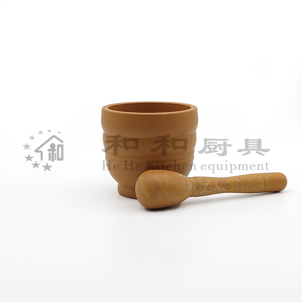 捣药罐手动捣蒜臼创意家用药店厨房小工具仿木纹压蒜器塑料捣蒜器详情14