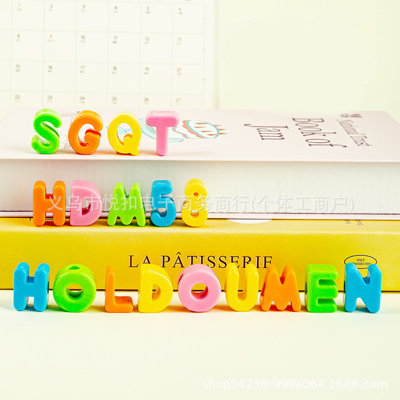 6mm acrylic English letter beads, macaron dopamine hand-strung beads, straight hole loose beads, mobile phone chain beads pic 3