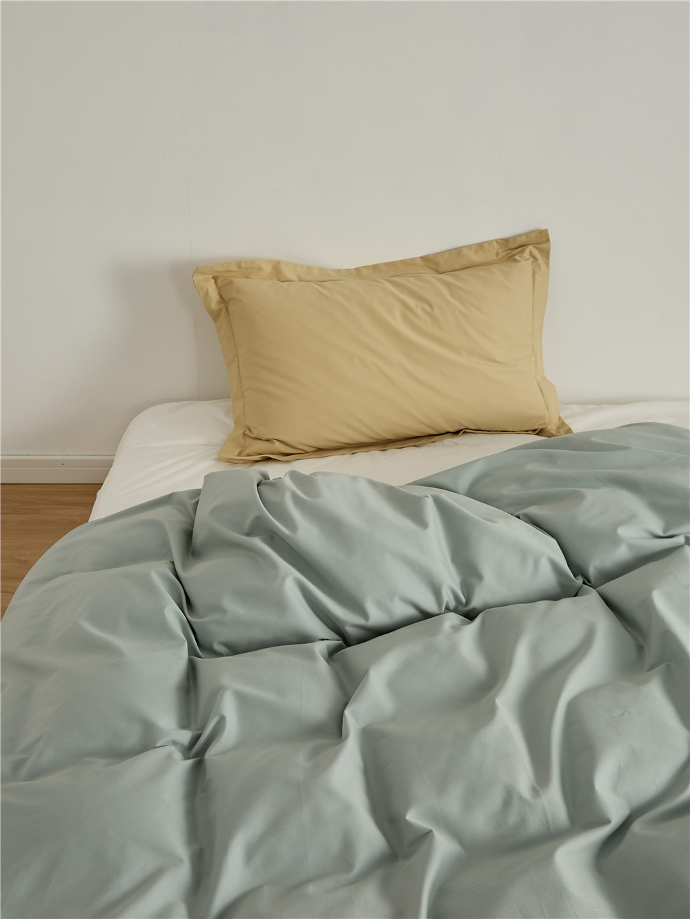 Long-staple cotton single item, all-cotton brushed quilt cover bed, simple pigment color pure cotton autumn and winter 1.8m bedding pic 24