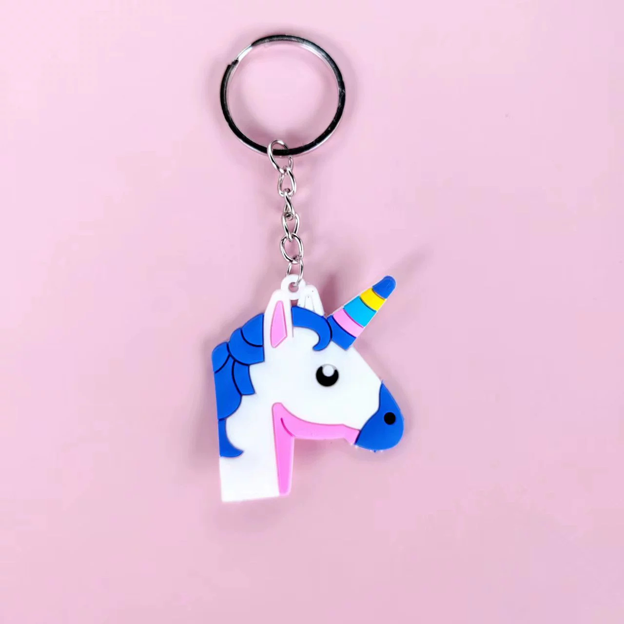 跨境新款亚马逊欧美独角兽钥匙扣派对礼品儿童饰品PVC软胶钥匙链详情22