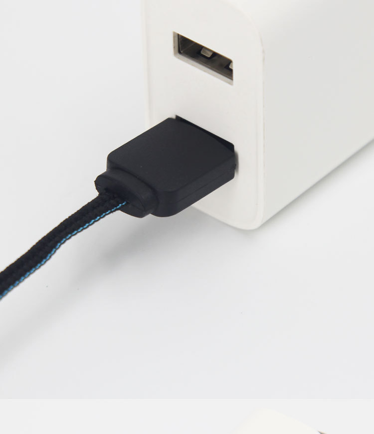 小巧USB双面连接线编织充电线便携式单头发热衣接口漆包线 源头厂详情9