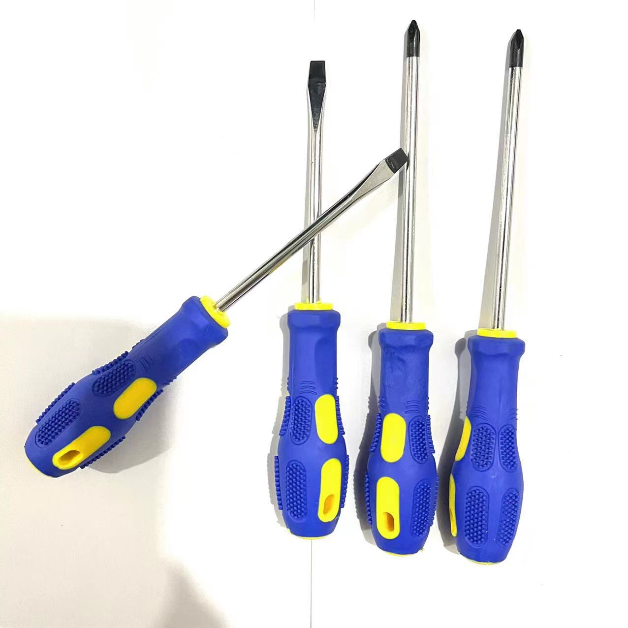 4-inch force screwdriver 24 per box, 360 per box, massage handle, two-color cross straight plastic handle cover, super-hard industrial-grade screwdriver, 2-yuan screwdriver pic 8