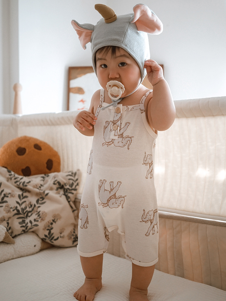 2025夏款婴儿衣服ins婴儿连体衣a类宝宝吊带哈衣爬服详情5