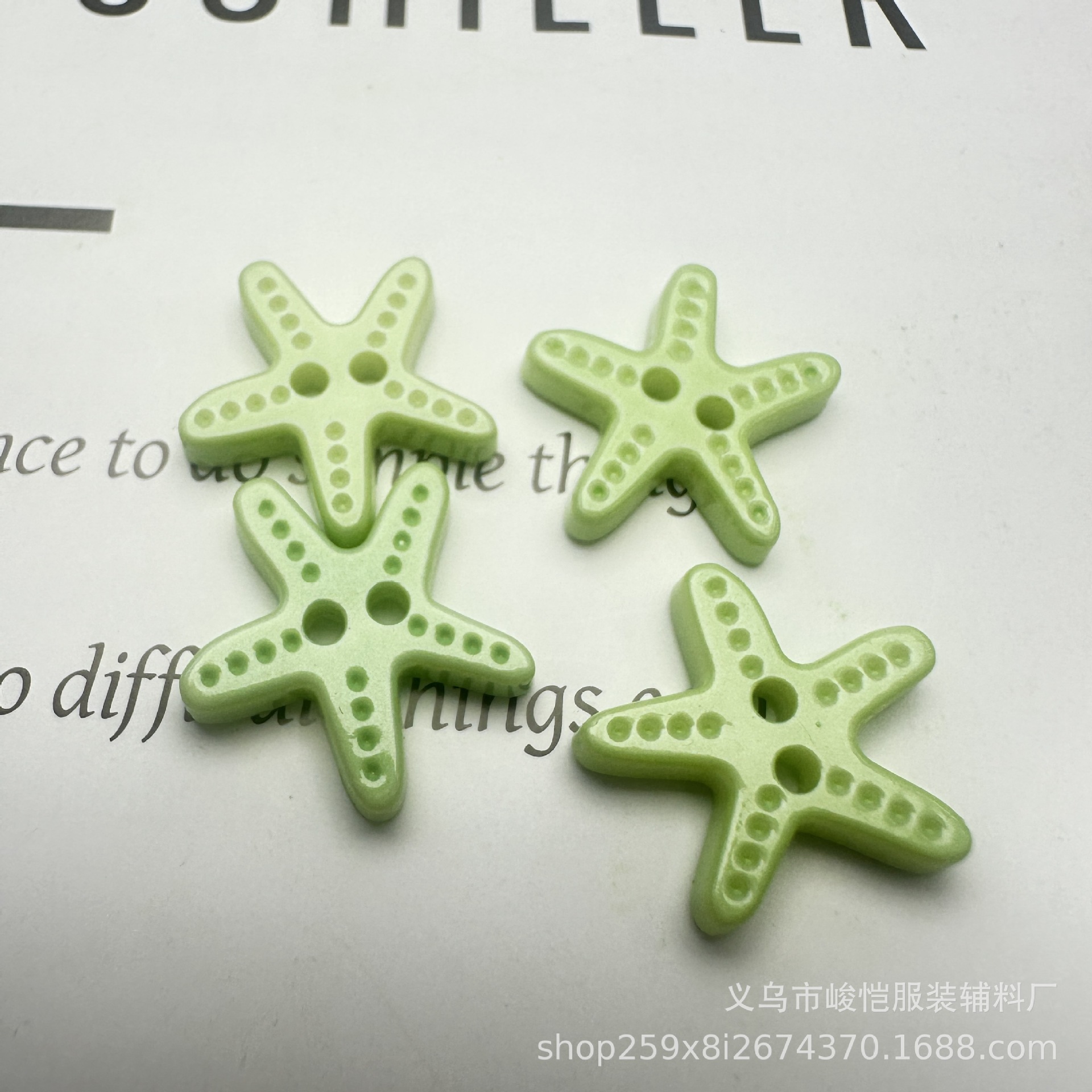 diy木质饰品配件 三色贝壳 海星等海洋动物挂饰木片 家居装饰贴片详情4