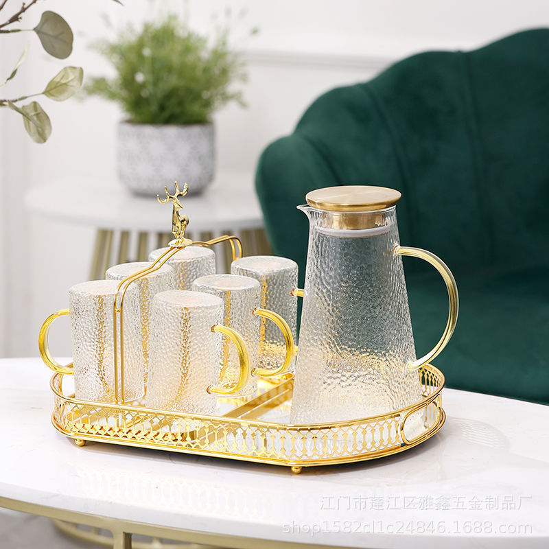 茶盘托盘家用轻奢现代茶具水壶茶杯套装沥水盘新款简约北欧茶台详情2