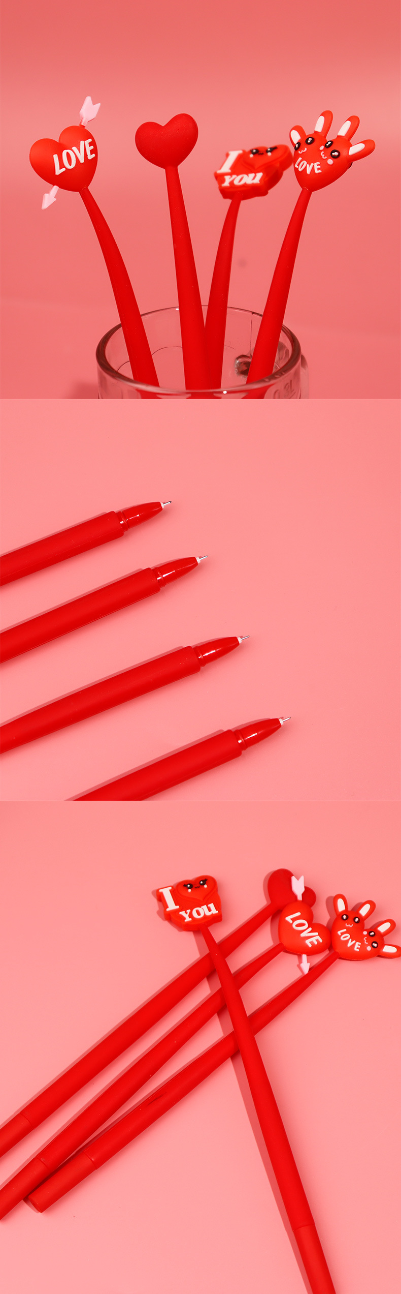 情人节系列卡通创意甩甩笔爱心中性笔商务礼品现货可爱文具用品详情5