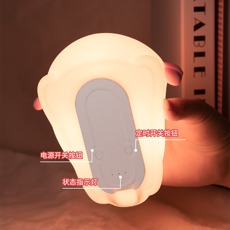 少女浪漫装饰灯家居氛围星空灯儿童玩具旋转亚克力发光小台灯重工手工材料详情5