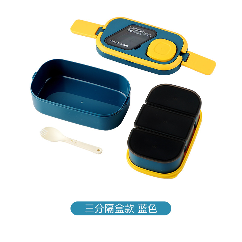 多层便当盒分格带酱料盒可微波加热学生上班族饭盒便携餐盒饭盒详情24