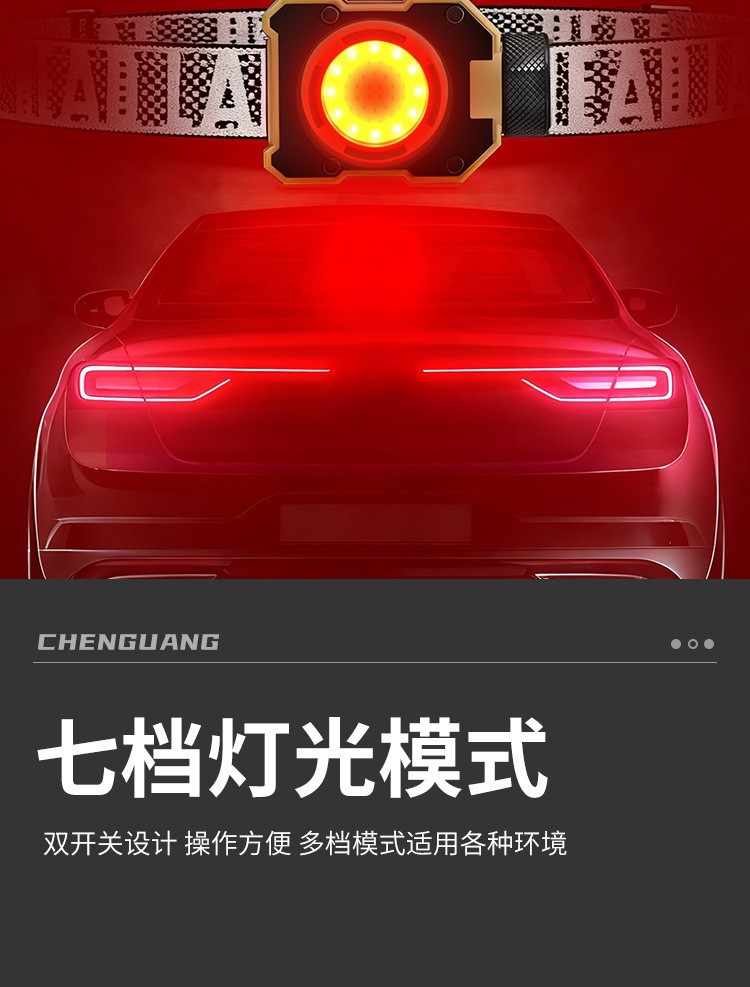 New cross-border COB multi-functional outdoor headlamp, LED strong light, ultra-long battery life, night fishing light, portable cap clip light, mini flashlight pic 24