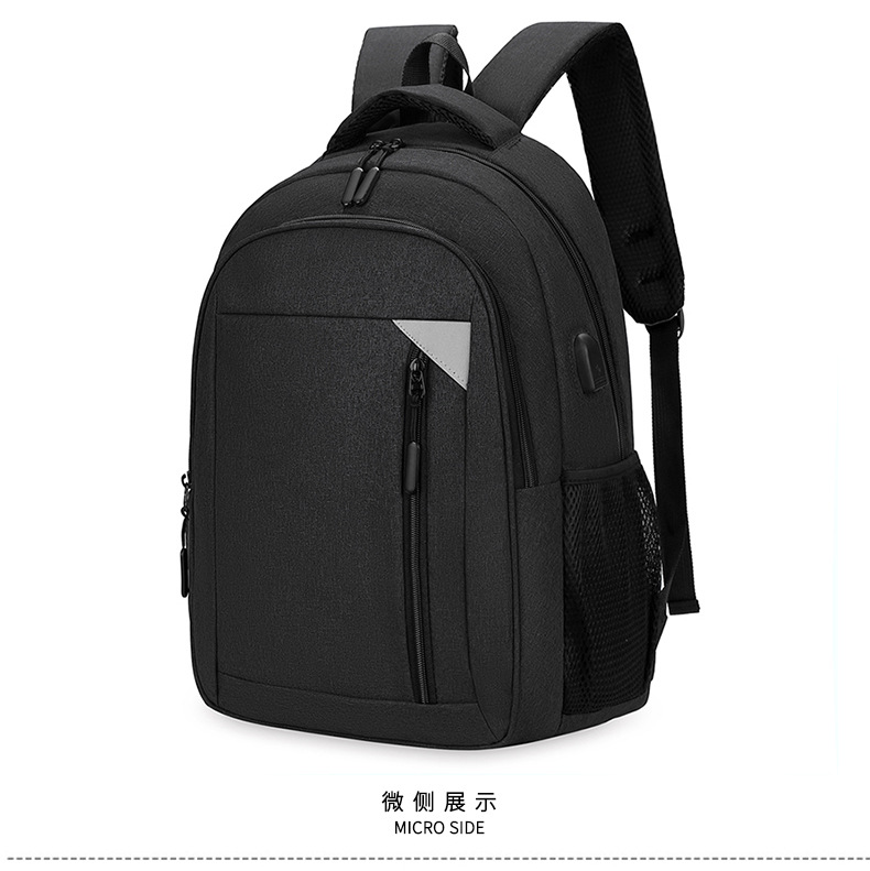 Wholesale 2023 New business double backpack, wear-resistant, water-repellent, large-capacity travel computer bag, casual, fashionable and simple pic 28