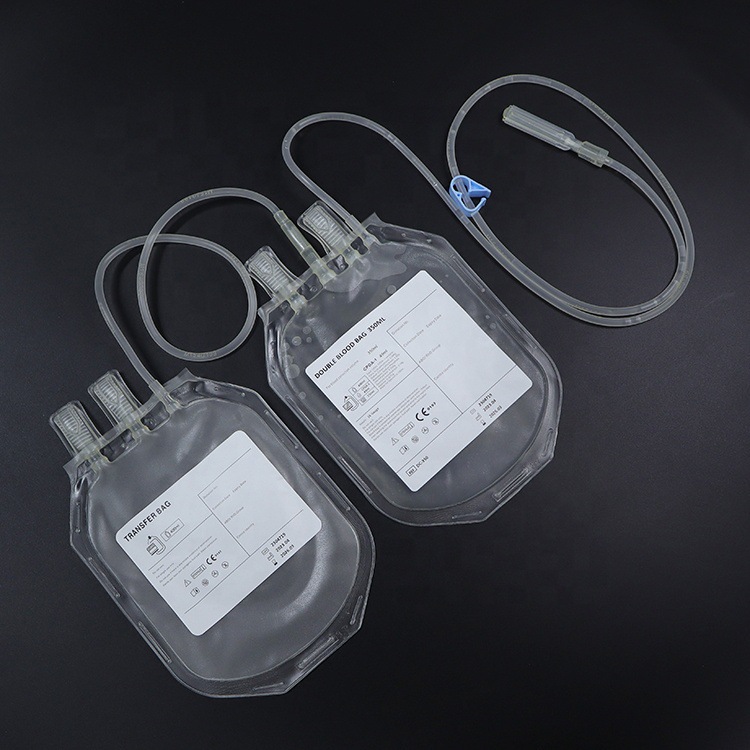 Cross-border exclusive disposable double blood transfusion bags 250/350/450ml medical sterilized blood transfer blood transfusion bags pic 13