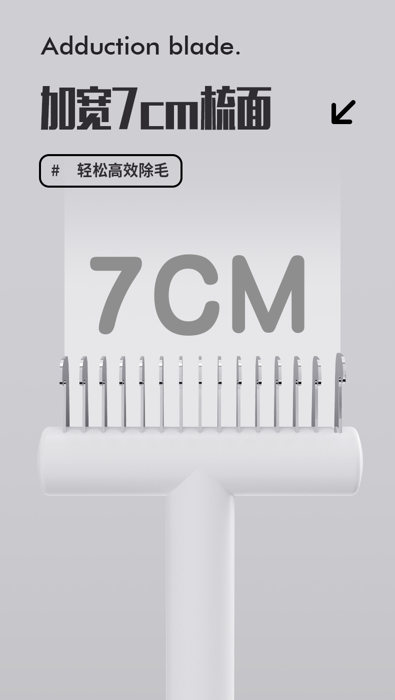 Pet exquisite and compact knotted comb, suitable for dogs and cats, cat and dog depilation brush, stainless steel thin knotted comb pic 11