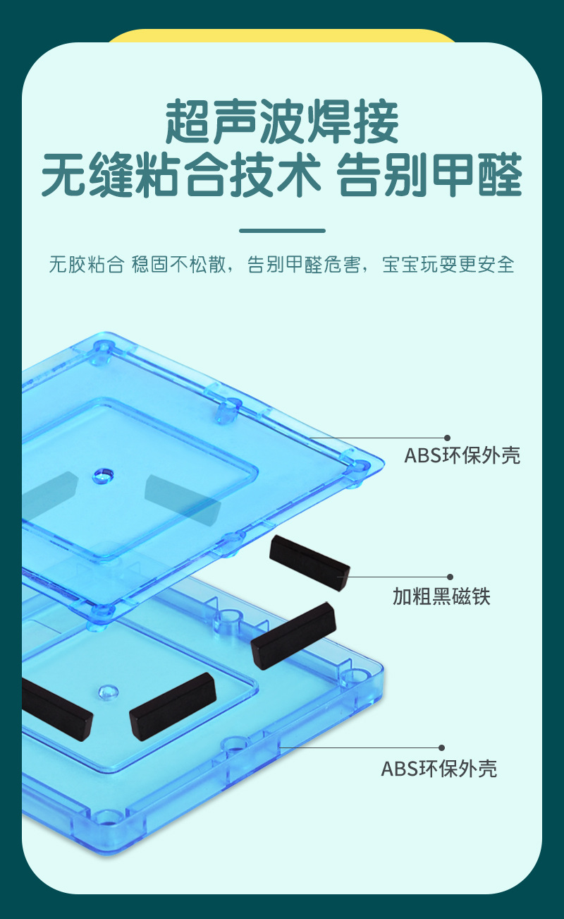 40pcs透明盒装彩窗磁力片套装儿童益智早教diy拼装磁性积木批发详情22