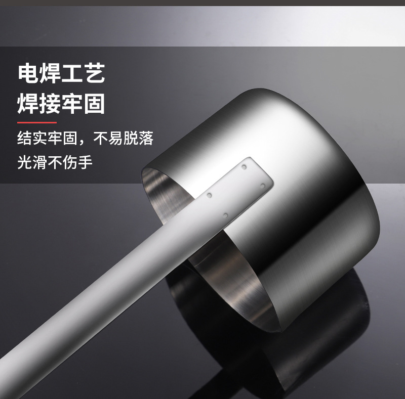 Ain 304 stainless steel wine ladle, over 1 jin specification, soy sauce measuring spoon, Chinese-style hook, thickened wine ladle with a strainer pic 15