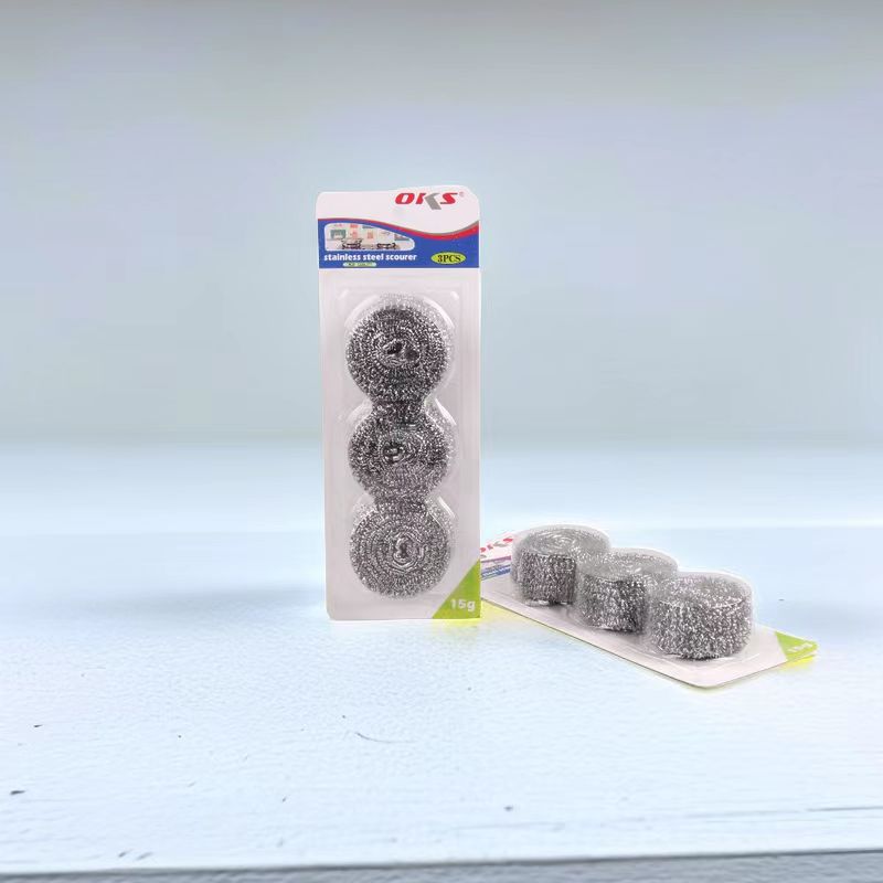 Household steel wool balls, stainless steel cleaning balls, pot brushes, dish brushes, steel wool balls, kitchen dish cleaning balls, OKS pic 6