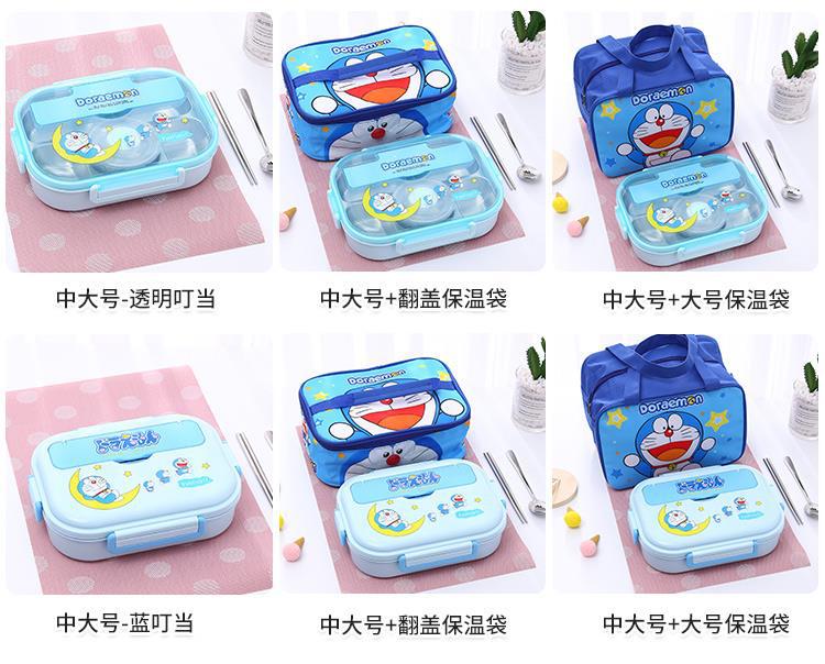 304不锈钢保温饭盒分隔带汤碗便当盒卡通可爱儿童学生上班族餐盒详情21