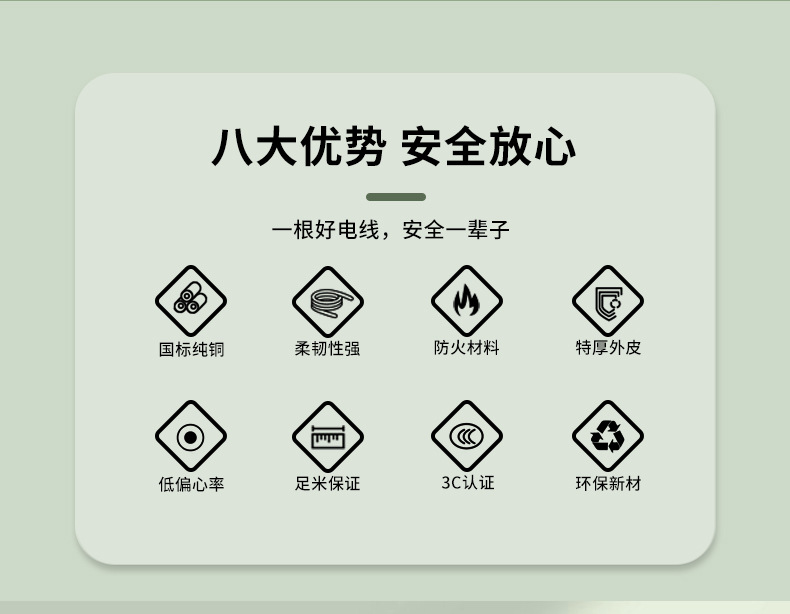 国标电线BV单股铜芯硬线家用照明线1.5 2.5 4 6平方电源线详情12