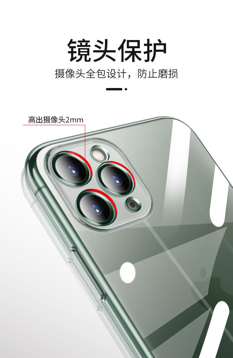 Suitable for iPhone 15 phone case, iPhone14ProMax transparent TPU full coverage silicone soft 13 case 2mini pic 12