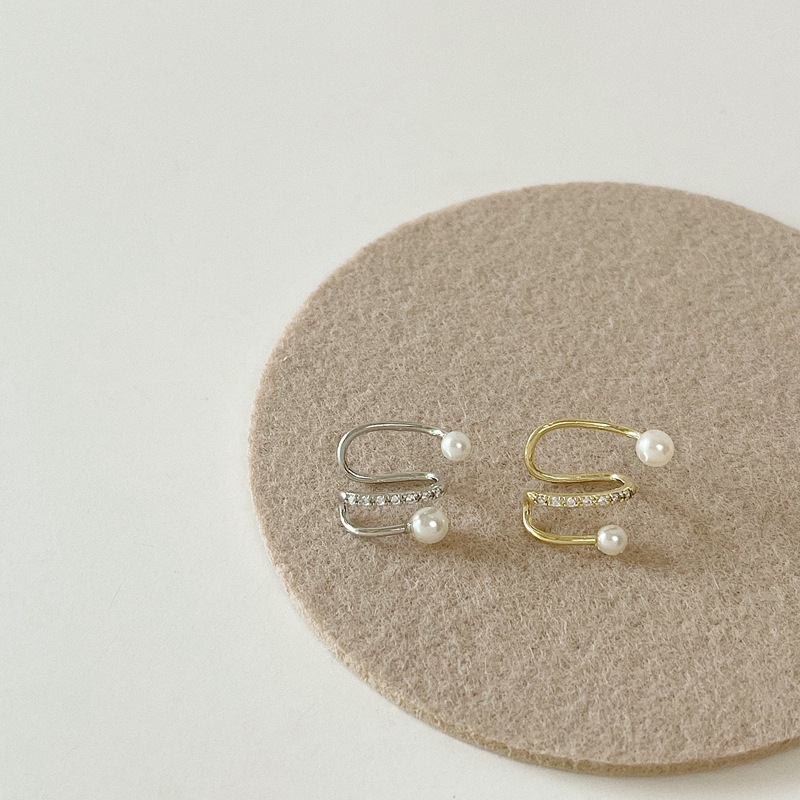 韩国小众设计感冷淡风耳夹无耳洞耳骨夹时尚气质简约波浪耳环耳饰详情19