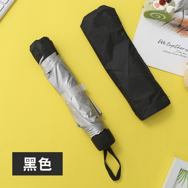 厂家批发创意三折倒杆银胶伞晴雨两用礼品雨伞广告伞可做logo详情24