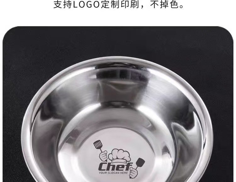 Stainless steel ladle, stainless steel soup bowl, soup basin, small bowl, seasoning basin, kitchen, hotel, restaurant, restaurant seasoning bowl, ladle pic 12