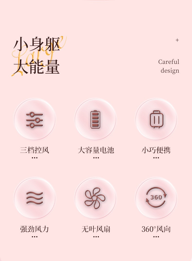折叠挂脖无叶风扇便携式静音户外懒人随身迷你运动迷你无叶小风扇详情12
