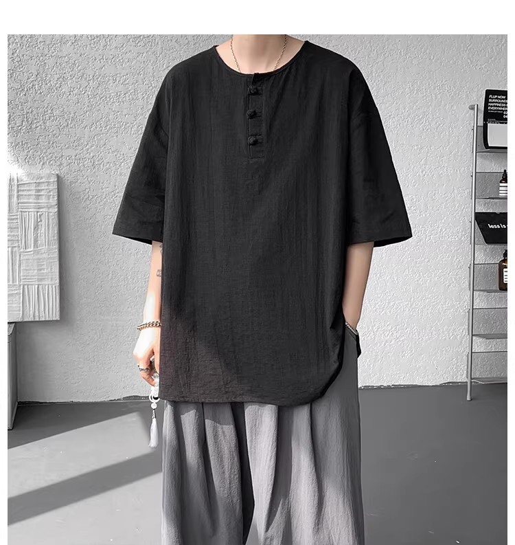 Customized Chinese-style loose Tang T-shirt super factory in Kingston, Washington, USA, based on your provided samples pic 17