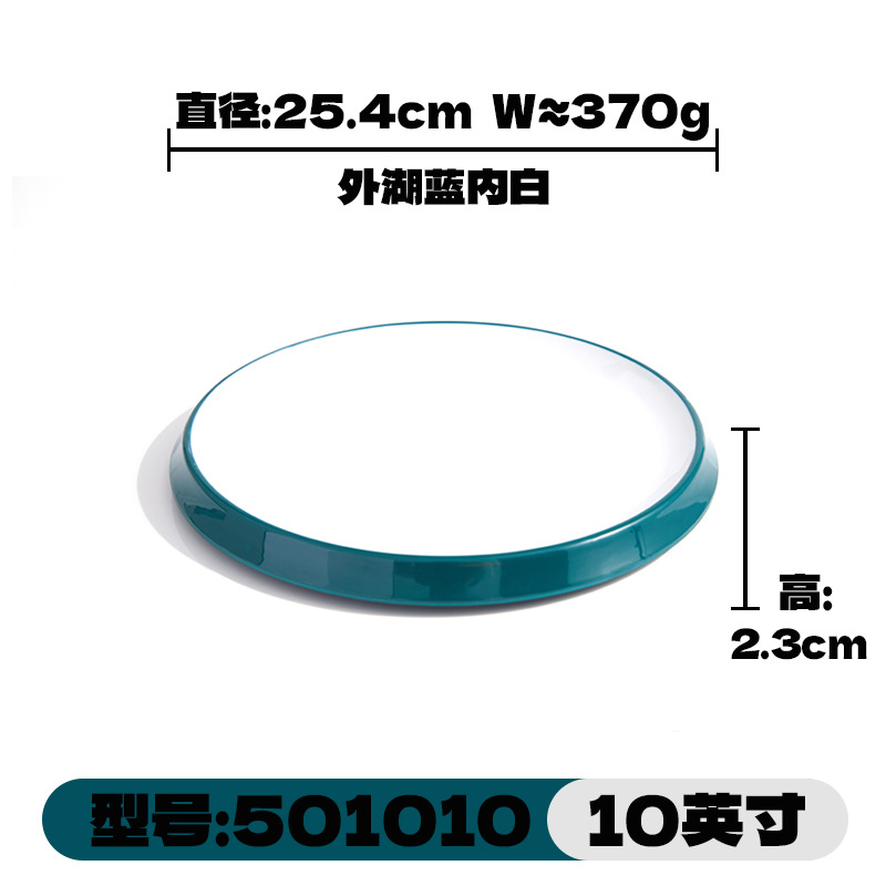 Round melamine tableware, cold dishes, commercial hotel restaurant trays, flat plates, round restaurants, hot pot restaurants, food grade A5 pic 4