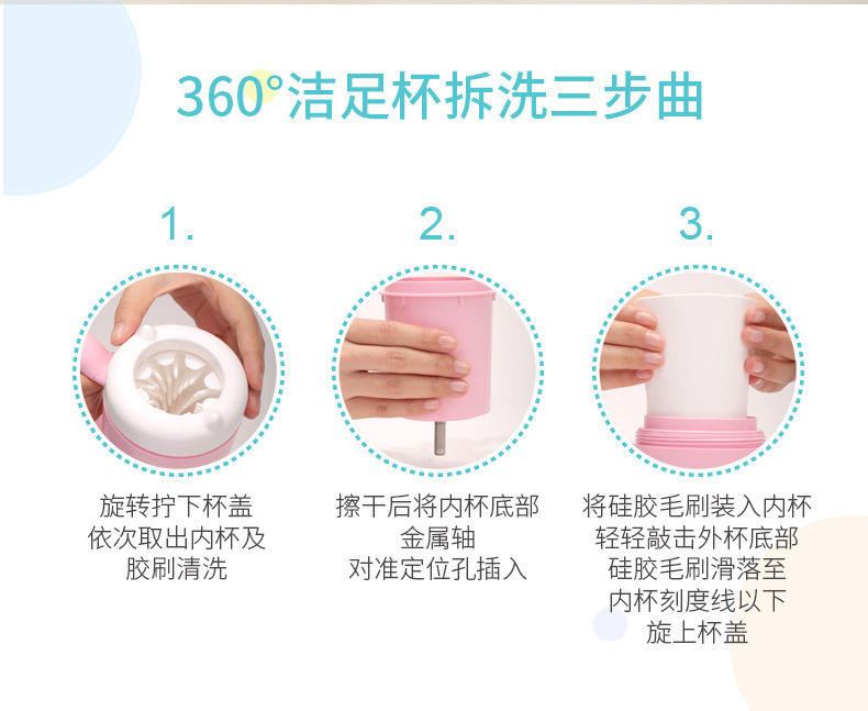 Pet foot wash cups, dog silicone foot wash cups, cat foot washers, dog paw wash cups, cleaning and beauty products pic 10