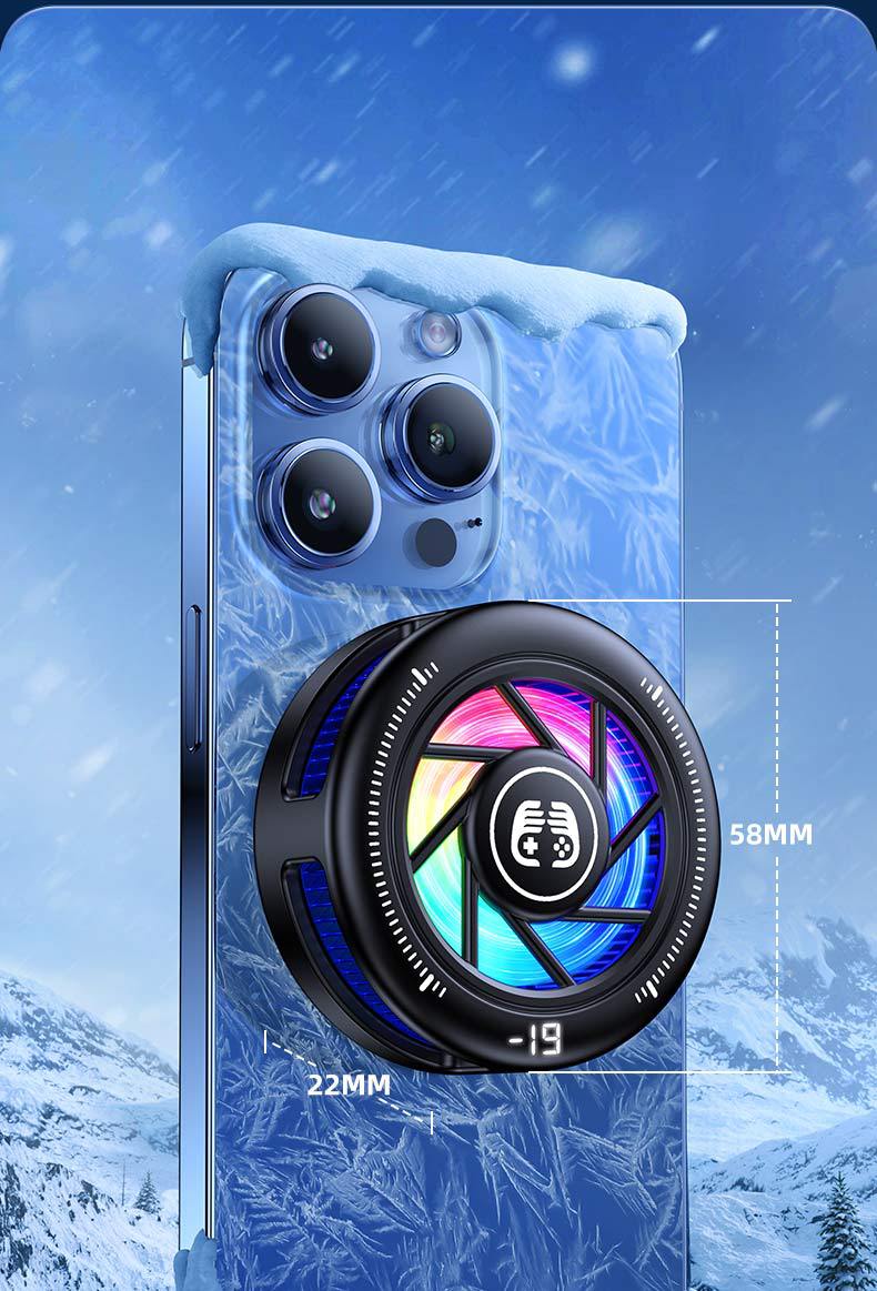 Cross-border 2025 Bestseller AI inverter mobile Phone Cooler Semiconductor Ice Magnetic live-streaming cooling cooler Kuaishou pic 5