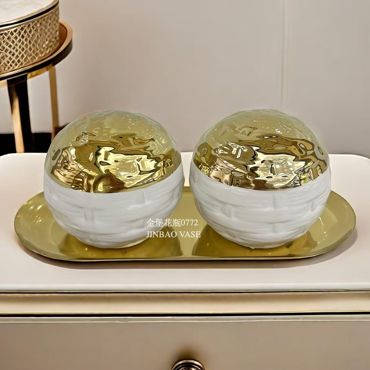 Nordic creative ceramic vases, rotating aesthetic ornaments, high-end living room entrance hall tabletop, dining table, dried flower decorations pic 29