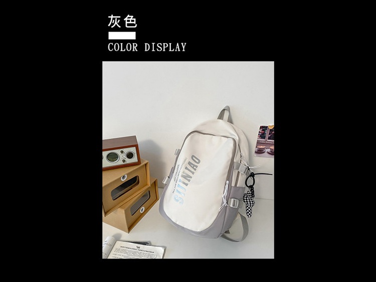 日系ins学院风中学生书包女生时尚耐磨电脑背包韩版大容量双肩包详情5