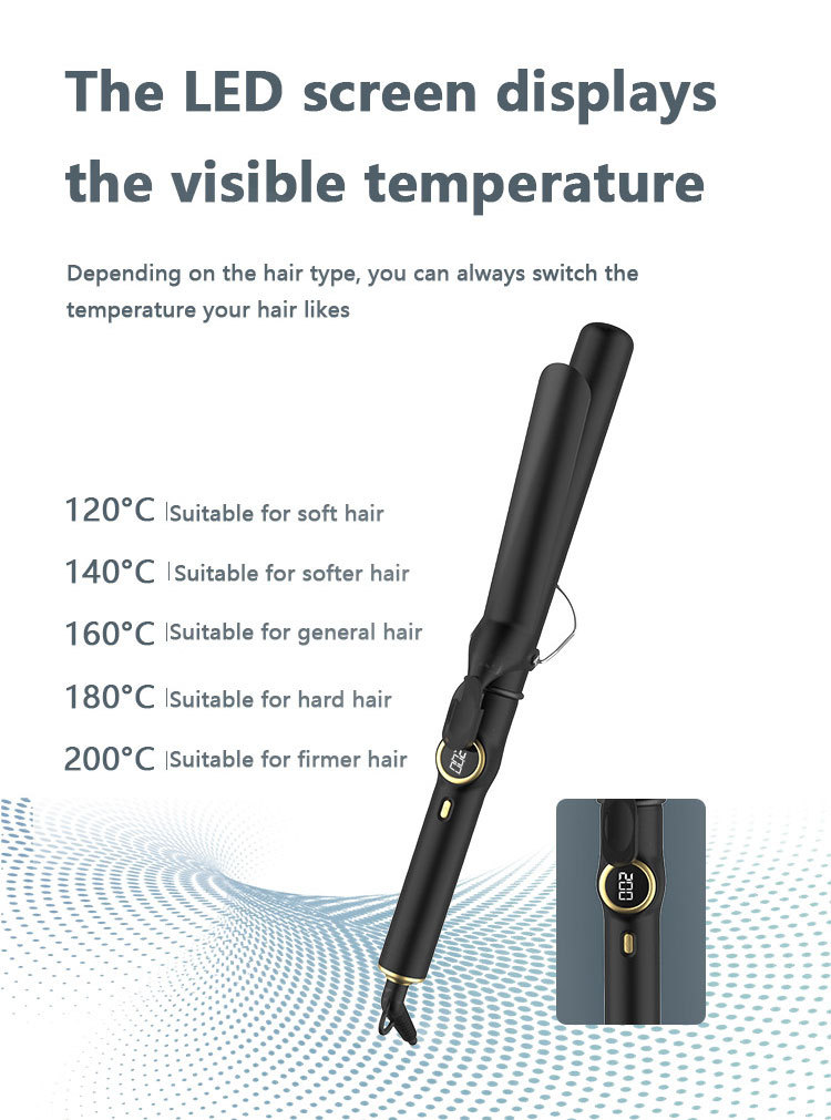 Amazon curling iron manufacturer wholesale temperature-controlled curling irons, ceramic glaze perming and styling rods, cross-border pic 8